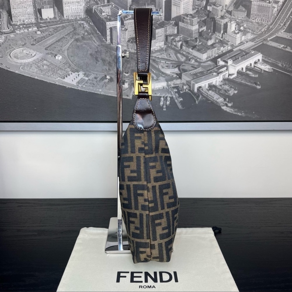 Authenticated Fendi Zucca Vintage Y2K Shoulder Purse Excellent Condition - Picture 3 of 16